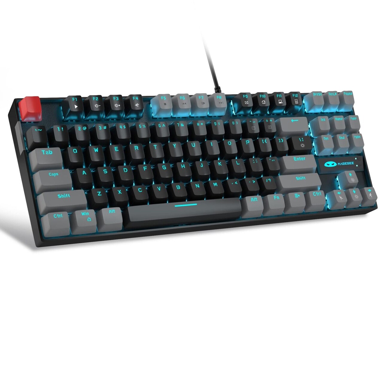 MAGEGEE Mechanical Gaming Keyboard with Red Switch and LED Blue